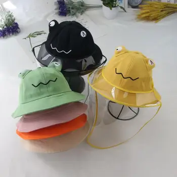 

Protective cap Child Anti-spitting Hat Dustproof Cover Cap Bucket Hat Summer Cute Pattern simple and functional Dustproof
