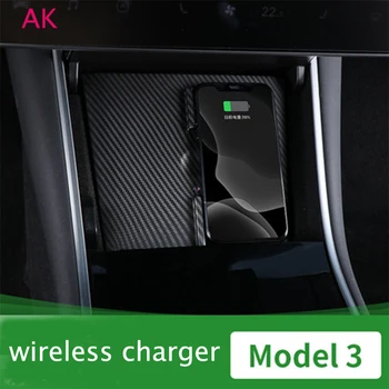 

wireless charging for tesla model 3 dual charge central control wireless charger for double mobile phone 10W fast charge