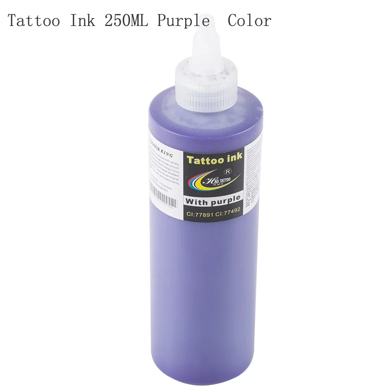 1 Bottle Natural Plant Tattoo Ink 250ML/ 12oz Tattoo Pigment kit Paint Color Inks Body Art 330g Supply