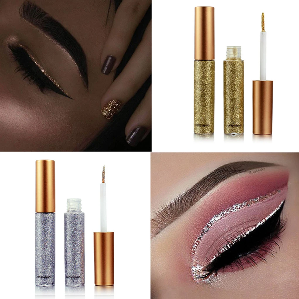 10pcs/set Glitter Shimmer Liquid Eyeliner Long Lasting Waterproof Sweat-proof Eye Liner Makeup Cosmetics