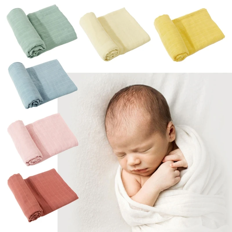 

120cm*120cm Bamboo Cotton Swaddle Blanket Muslin Baby Blankets Infant Swaddle Towel For Newborns Baby Wrap Kids Bed Sheet