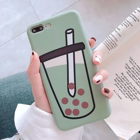 AS PICTURE Цветной чехол для iPhone X xs max xr 6 6s 7 8 Мягкий силиконовый чехол из ТПУ для пары конфет розовый матовый сердечко для iPhone 7 8 Plus se 5s 5 - Цвет: AS PICTURE