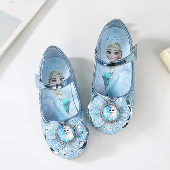 

Girl Princess Shoes Summer 2020 New Kids Crystal Shoes Girls Sandals Rhinestone High Heels Pink Latin Dance Shoes 2 3 12 Years