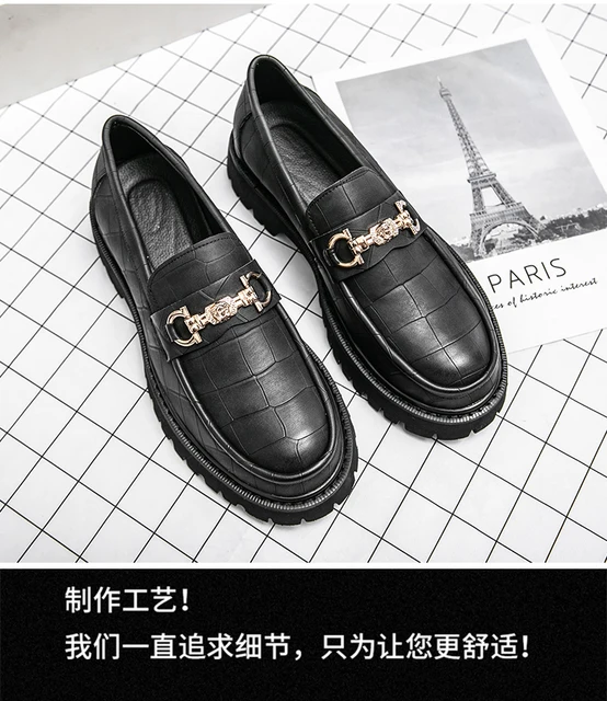Platform Mens Leather Loafers | British Shoes Men's Platform - British  Men's Oxfords - Aliexpress