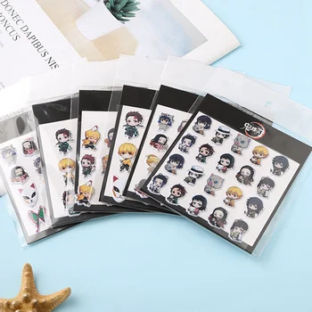 

1 Sheet Anime Demon Slayer:Kimetsu No Yaiba Kamado Tanjirou 3D Bubble Stickers Notebook Diary DIY Decor Stationery Kids Gift