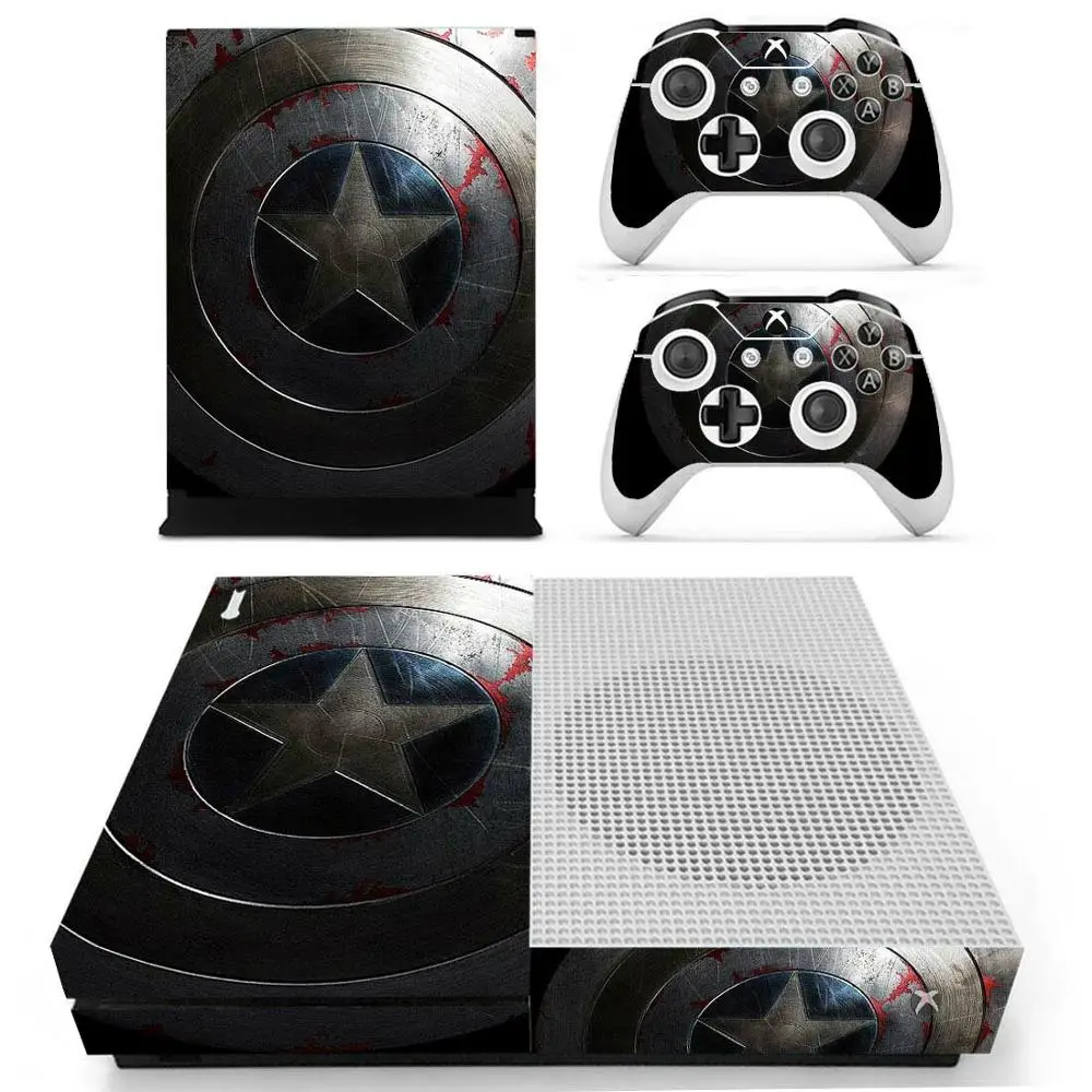 YS-xboxoneS-2199 Мстители Капитан Америка кожа Наклейка Обложка для Xbox One S консоли и контроллеры для Xbox One Slim Skins наклейка s винил - Цвет: YS-xboxoneS-2199