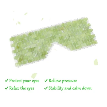 

Natural Jade Stone Eye Mask Handmade Relieves Eye Fatigue Eye Relaxation Facial Eye Circle Skin Care Massager Tool