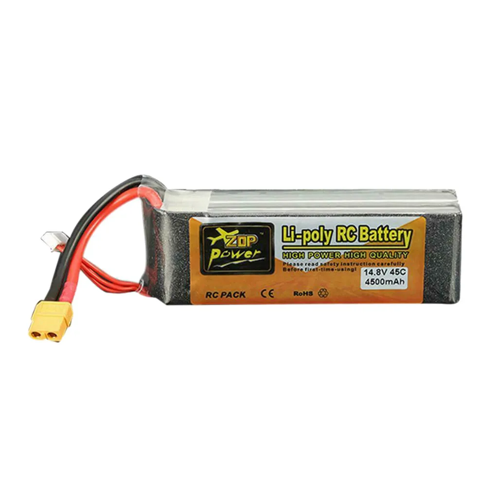 

HIINST ZOP Power 14.8V 4500mAh 4S 45C Battery XT60 Plug For RC head model Car Helicopter Part battery L106