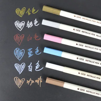 

6 PCS/Box Metal Paint Pen Wholesale DIY Album Accessories Writing Pen Neutral Pen Paint Marker