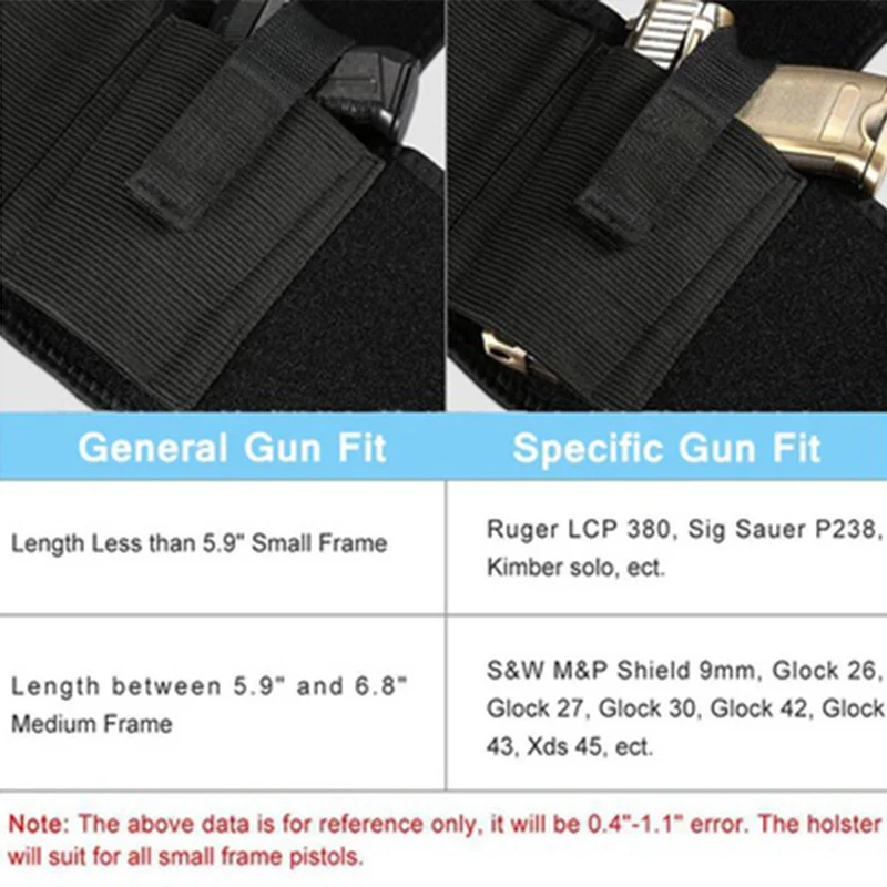 Tactical Adjustable Concealed Calf Wrap-Around Leg Holster For Pistol Holder
