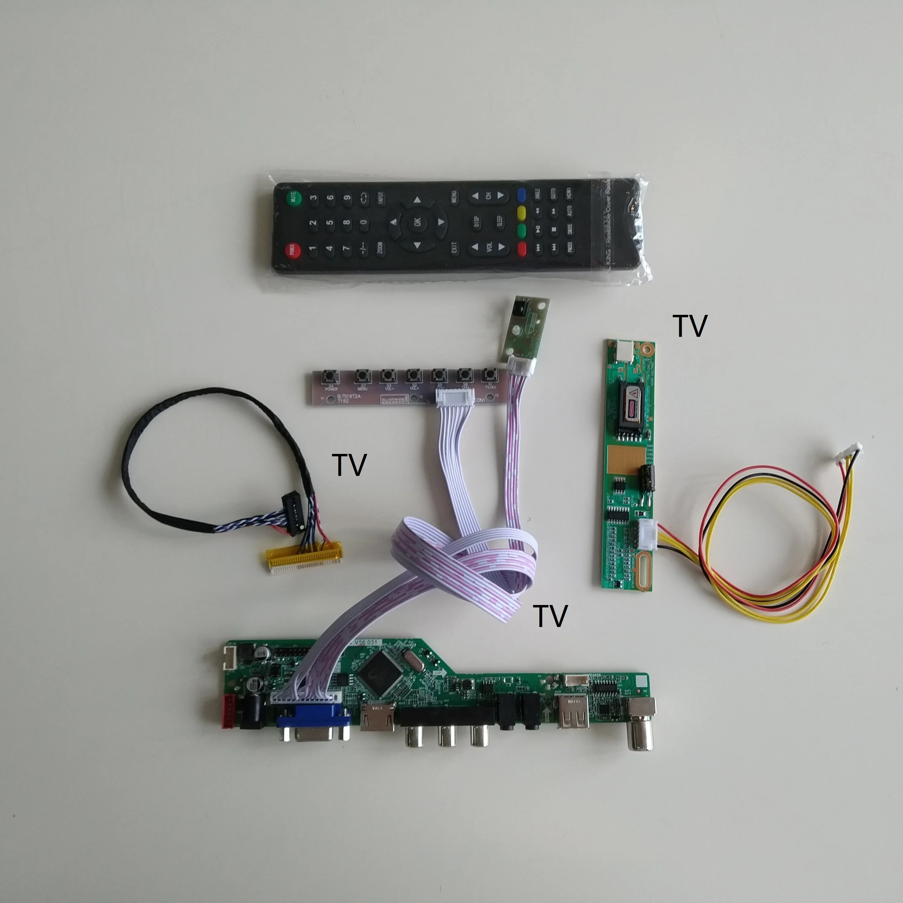 

ТВ USB VGA AV LCD светодиодный AUDIO 1 CCFL лампы комплект контроллера diy плата для 15,4 "Φ 1680X1050 карта монитора
