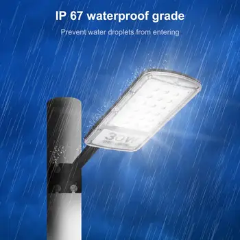 

1pcs 30W Led Street Light Waterproof IP67 220V Led Streetlight Road Garden Lamp White Light Led Spotlights Wall Lamp Cool White