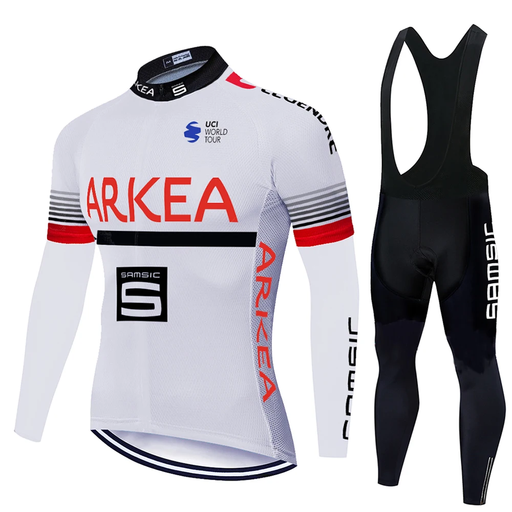 Мужская велосипедная одежда ARKEA SAMSIC Pro флисовая с длинным рукавом костюм из