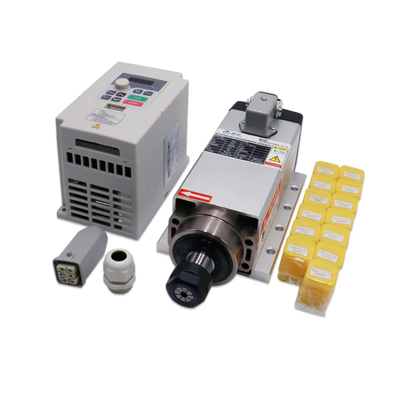 Бесплатная доставка 4 подшипника ER20 cnc мотор шпинделя 2.2KW 220В/380В 24000 об/мин