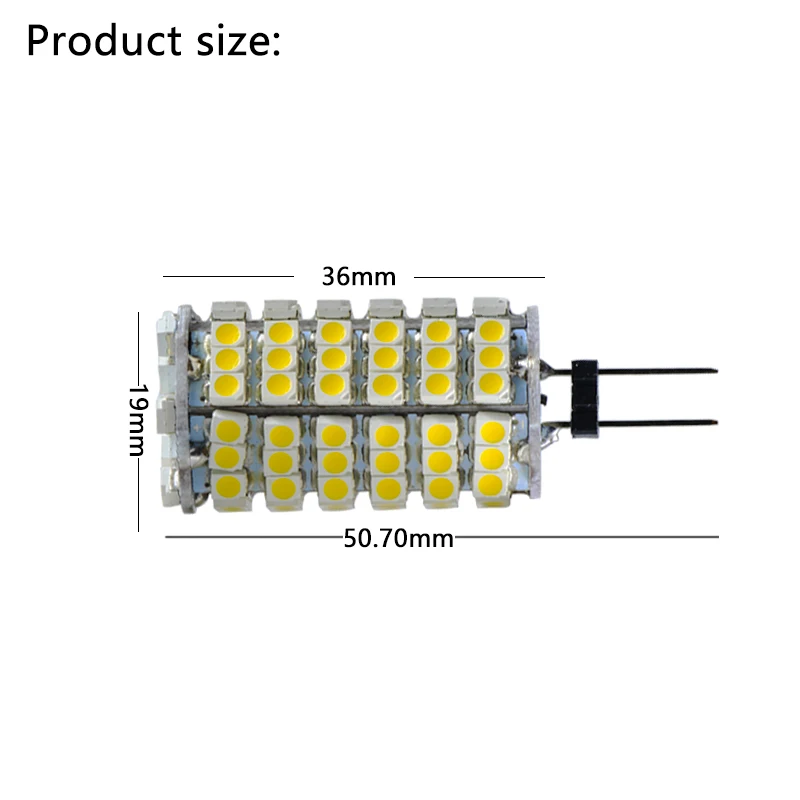 2 шт. ampoule g4 led 12 В 5 Вт прожектор супер яркий заменить 30 Вт галогенные лампы smd 2835 120 Светодиодные лампы «Кукуруза» лампа Энергосберегающая лампа