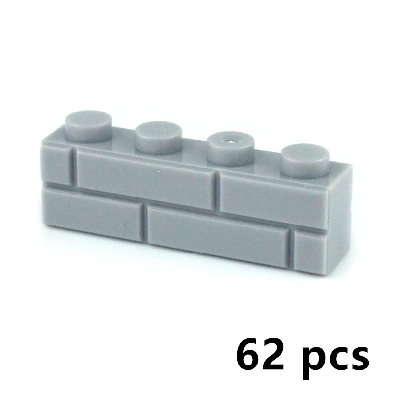 Military MOC Parts Building Blocks Thick Wall Classic Bricks City Accessories Sandbags Stairs Ladders DIY Fence 98283 15533 6020 10