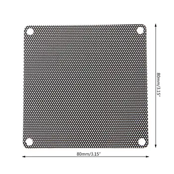 

5PCS PVC Fan Dust Filter PC Dustproof Case Cuttable Computer 80mm Mesh Black