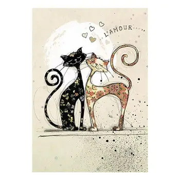 

Cartoon cat pattern 5D DIY full diamond cross stitch diamond mosaic home decoration