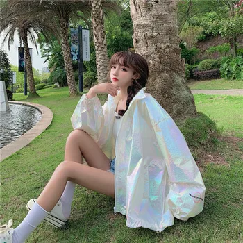 

NEW Spring, summer, 2020 new thin loose bright sun protection clothing foreign style Joker