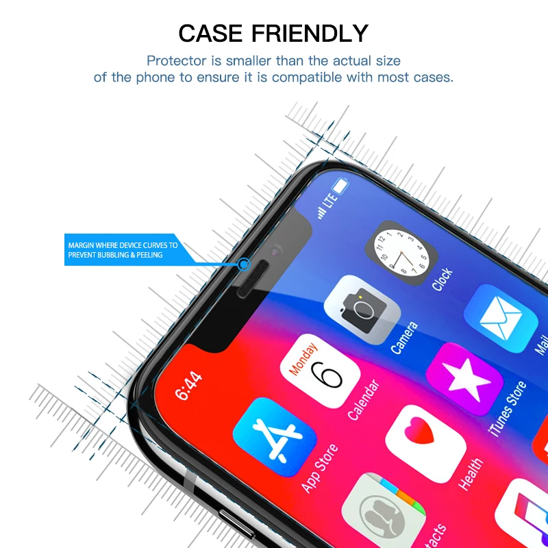  Essager Screen Protector Gehärtetem Glas Für iPhone Xs Max X Xr 8 7 6 6s Plus Xsmax 8plus 7plus 5 5