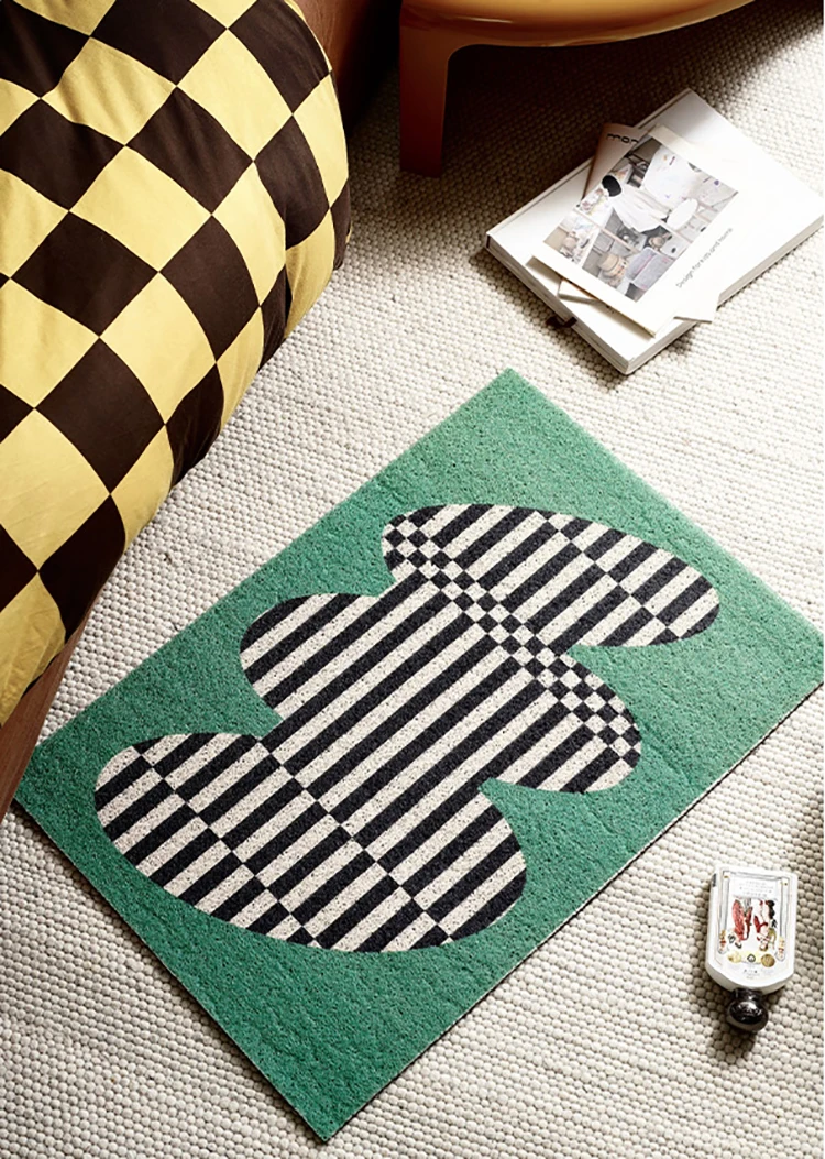 de pasillo de colores, tapete de entrada desmontable de PVC, antipolvo, estera nórdica, decoración del 50x80cm|Alfombra| - AliExpress