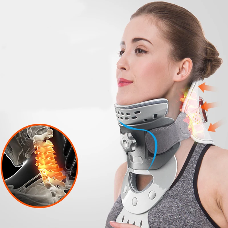 

Hot Compress Moxibustion Neck Brace Support Physiotherapy Posture Correction Cervical Traction Device Health Care For Neck Pain