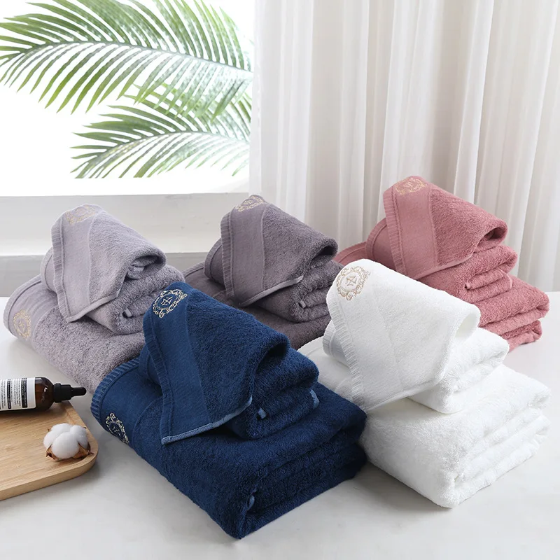 New Luxury Embroidery Adult Face Towels Bathroom 160x80cm Large Bath Cover Hotel For Home Blanket Decoration Terry Wedding Gift