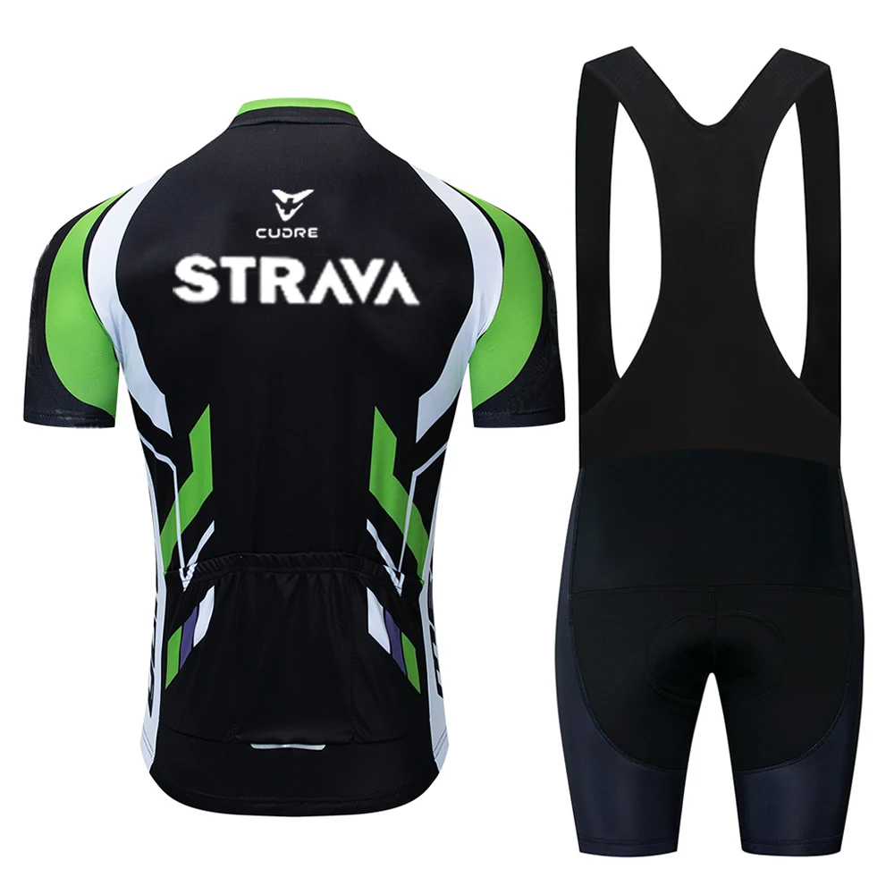 STRAVA комплекты для велоспорта велосипедная форма летний комплект шоссейные