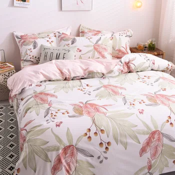 

denisroom flower bed linens pink Comforter bedding set Duvet Cover set bed sheet and pillowcase AQ72*