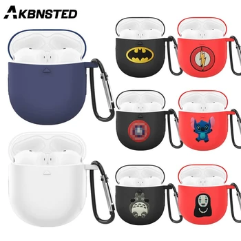 

AKBNSTED Silicone Protective Case Full Cover For VIVO TWS Bluetooth Earphone For VIVO TWS Cute Cartoon Case Cover Accessories