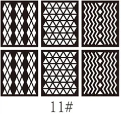 New Style Nail Sticker Hollow out Nail Sticker Template Hollow out Nail Sticker Spray-print Manicure Template Customizable
