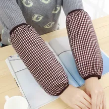 Осенние и зимние простые маленькие клетчатые длинные защитные манжеты мужские кухонные бытовые чистящие противообрастающие маслостойкие водонепроницаемые S