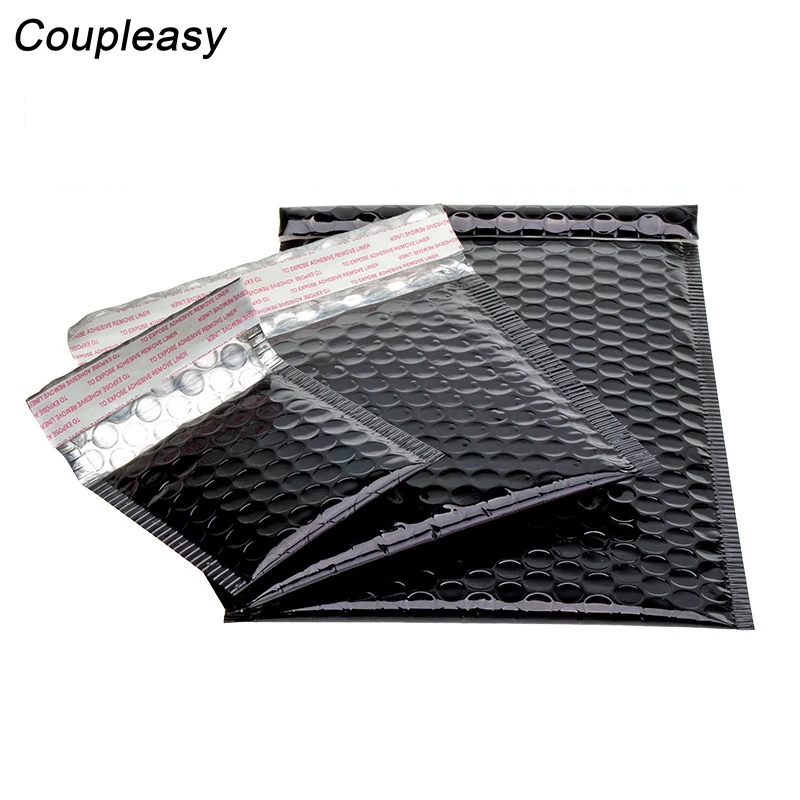 

5PCS Bright Black Plastic Envelopes Bags Mailers Padded Envelope With Mailing Bag Self Seal Waterproof mailing Envelope Bags