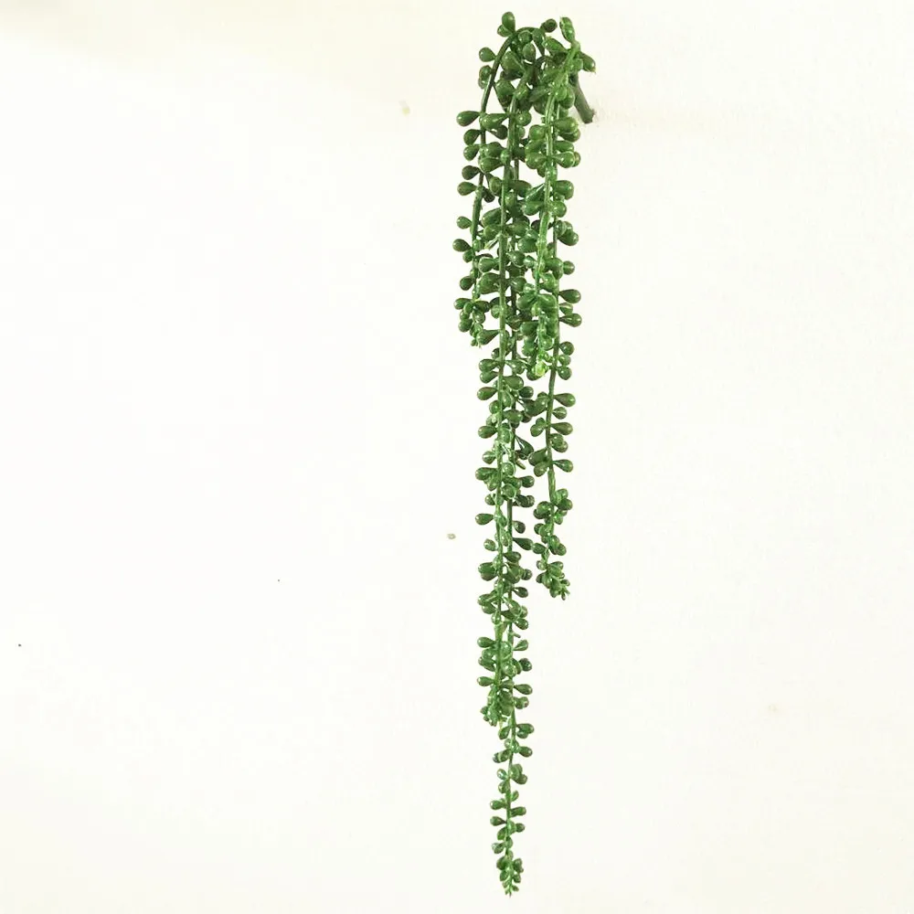 37-48 см Висячие Зеленые искусственные растения для дома цветок для украшения сада расположение поддельные растения Decktop большое сочное растение бонсай