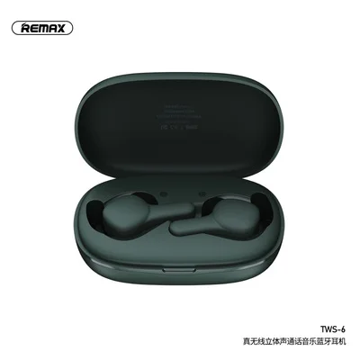 Беспроводная стерео гарнитура remax true с bluetooth 5,0, беспроводная Bluetooth гарнитура, удобная коробка для хранения зарядки - Цвет: Зеленый