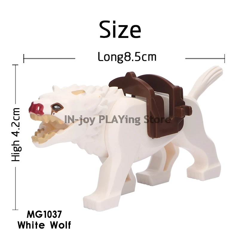 Sci- fi Movie Series GXL047 Animal Building Block War Wolves Godzillas Kong Monster Brick Educational Toy For Children Kids Gift