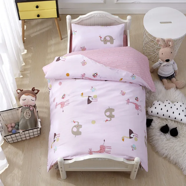 3pcs Set Baby Bedding Set For Newborns Soft Cotton Crib Bedding Set Including Quilt Cover Bed Sheet Pillowcase Without Inner Bedding Sets Aliexpress