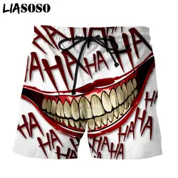 LIASOSO 3d принт креативный Джокер хаха мужские шорты пляжные шорты бордшорты брюки боксеры шорты/шорты X2703