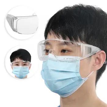 

Transparent Full Protective Safety Glasses Dust-Proof Transparent Goggles for Workplace Outdoor Windproof Work Glasses
