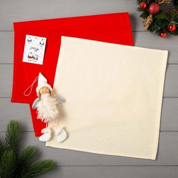 

Set of towels LoveLife "Magic": waffle 35x60 cm, terry cloth 30x30 cm + toy