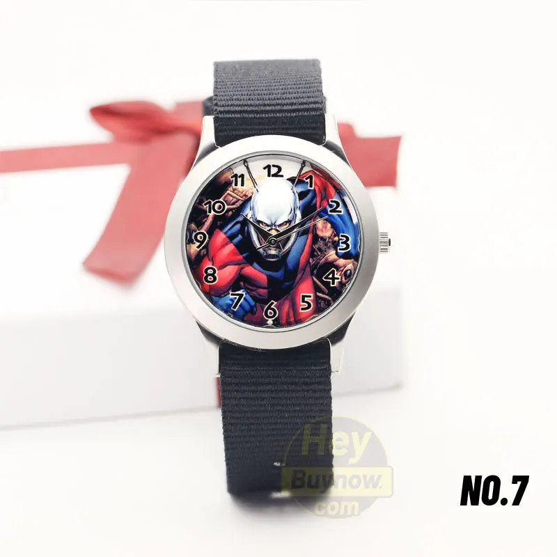 Аниме Мода Дети Холст ремешок наручные часы милые дети кварцевые часы Мальчики светящиеся нейлоновые спортивные часы подарок ant часы для девочек - Цвет: NO.7