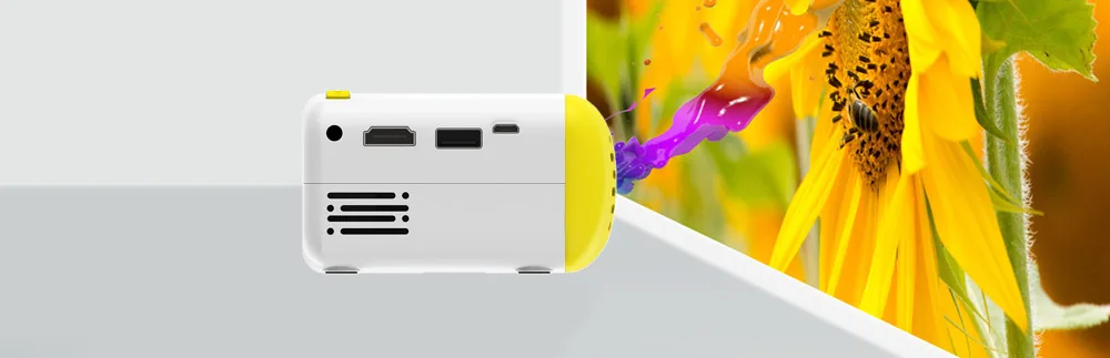 CS03 Мини светодиодный Умный домашний проектор 320x240/400-600 люмен/HDMI/TF/USB