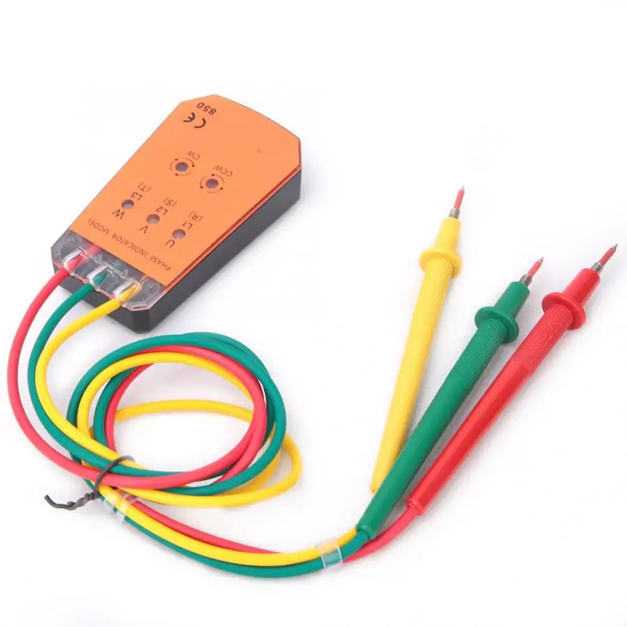 Circuit Breaker Tester Finders High Precision Professional Mini Portable 3 Phase Indicator Phase Sequence Tester Indicator