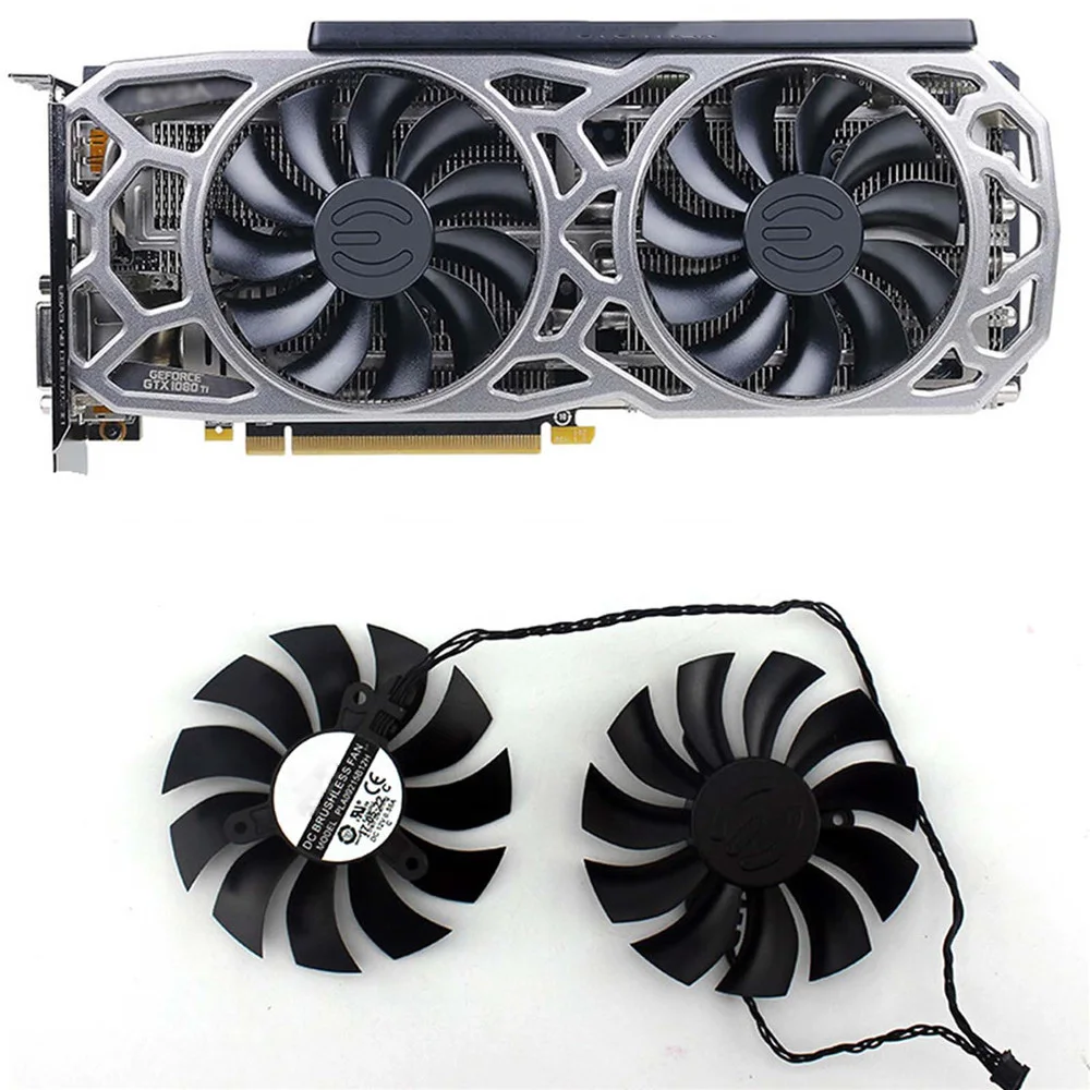 Кулер для видеокарты 4 контактный PLA09215B12H EVGA GTX 1080Ti SC2 GAMING Black Edition запасные части