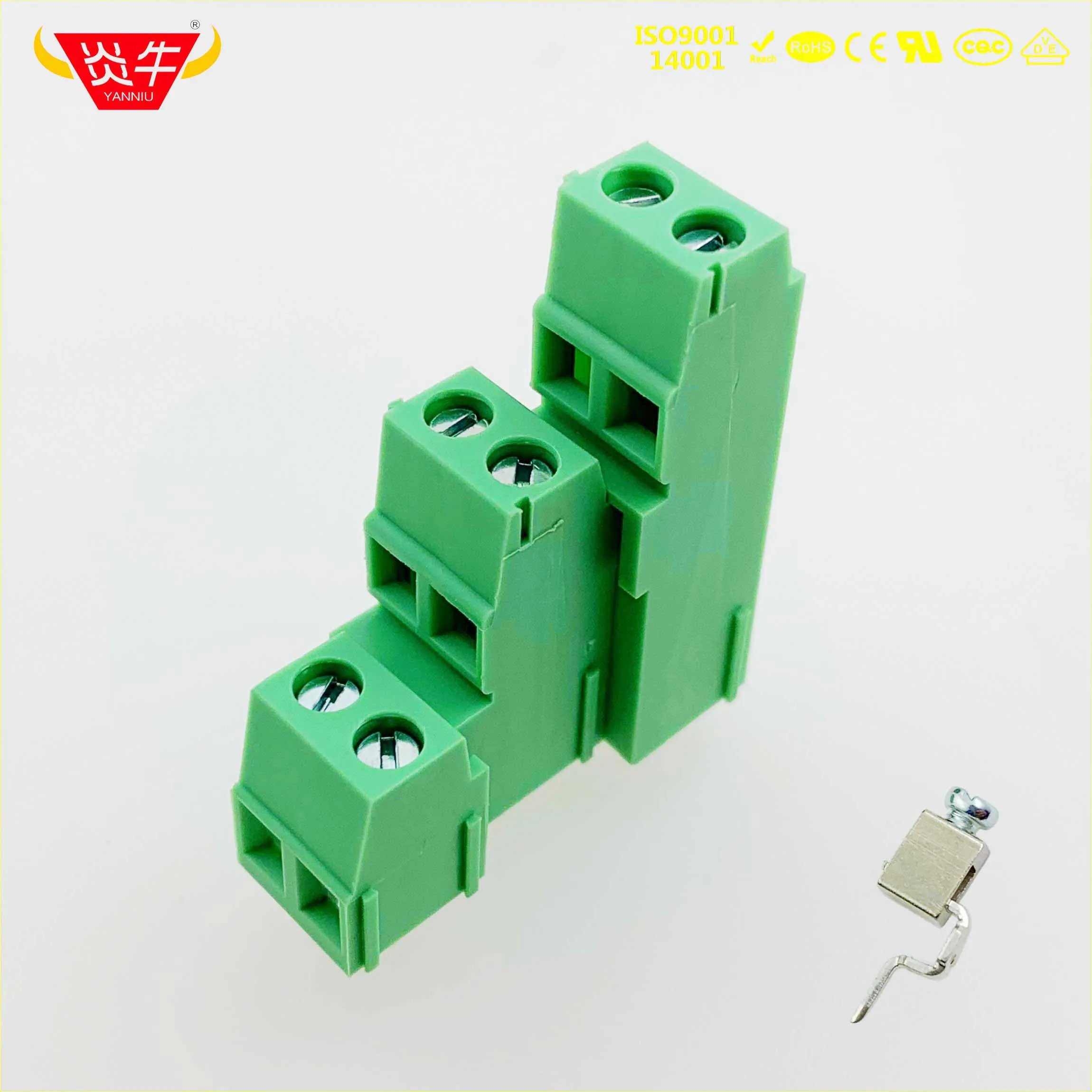 5,08 мм 2PIN PCB Универсальный винтовой клеммный блок DG500A3 KF128A3-5.08-2P MK3DS 1,5/2-5,08-1724013 PHOENIX CONTACT YANNIU