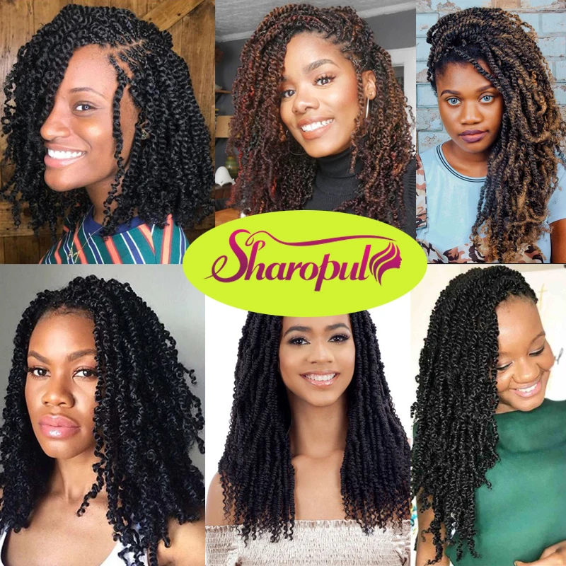 Удлинитель волос с пружинным переплетением синтетические волосы Омбре для