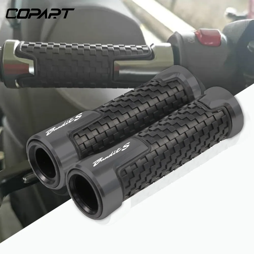 

For Suzuki Bandit S GSF600S GSF 600 S BANDIT GSF250 GSF 250 Motorcycle Parts 7/8"22mm CNC PVC Anti-Skid Handlebar Grips End Grip