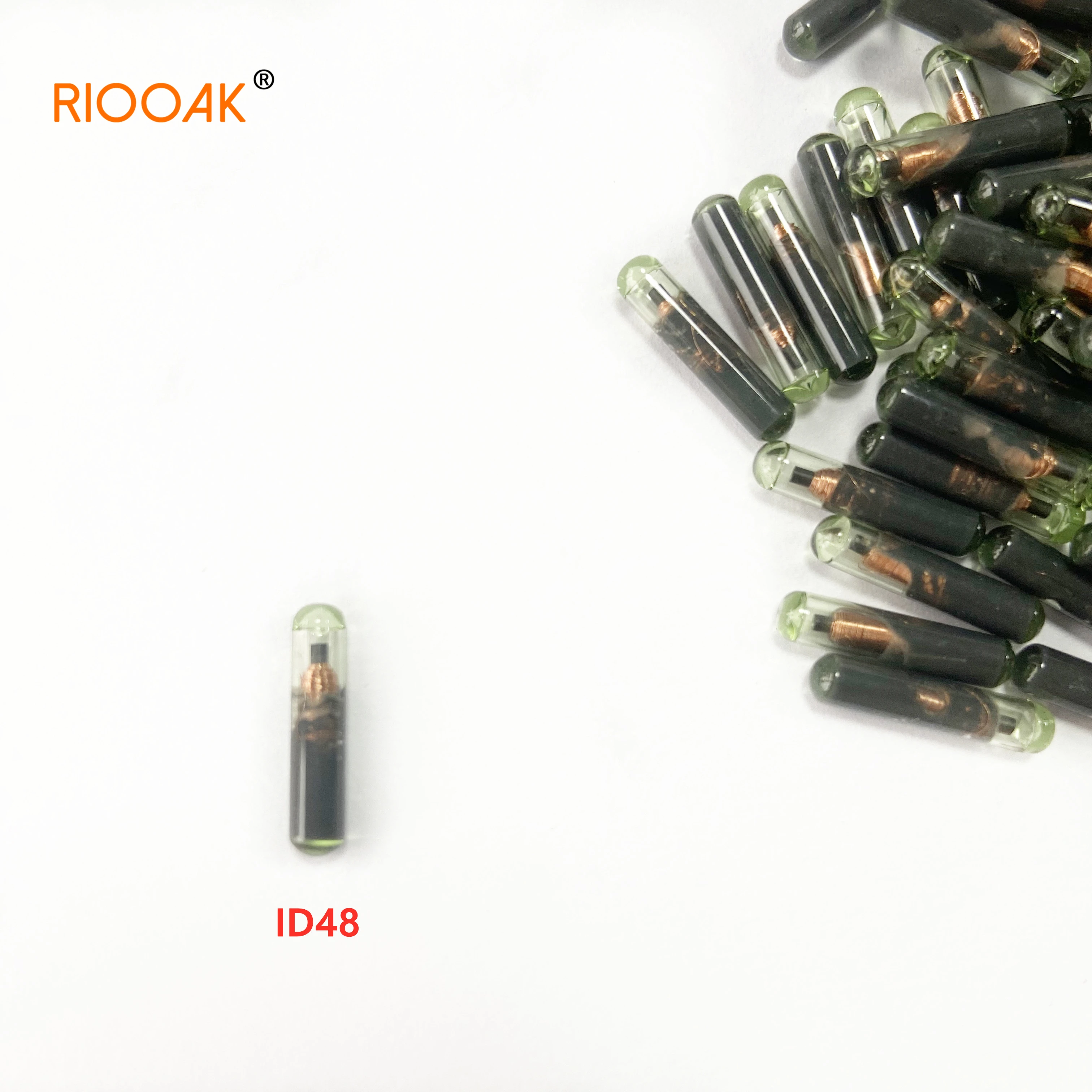 RIOOAK OEM Glass Car Key ID48 Transponder Chip T6 Crypto Unlock Clone Chip For VW Audi Seat Skoda Porsche Honda Work For VVDI KD car glass key chip blank oem t6 transponder id48 immobiliser chip unlock chip fit for vw audi seat skoda porsche