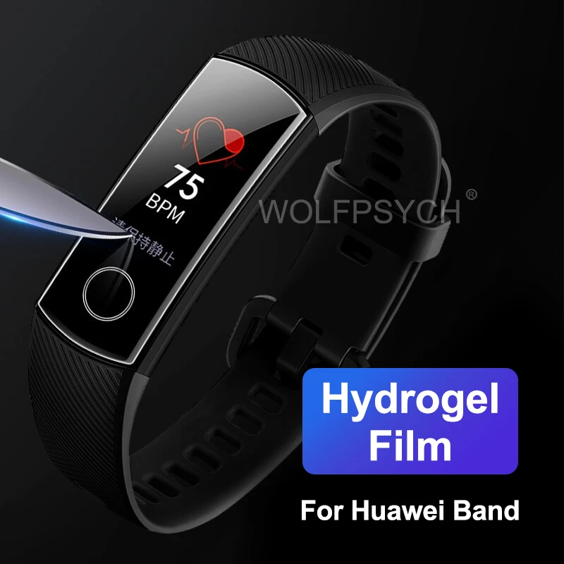 Полная защита для экрана Гидрогелевая пленка умная наклейка силикон для huawei Honor Band 5 4 Running A2 zero 3 Pro 3 3e B3 B5