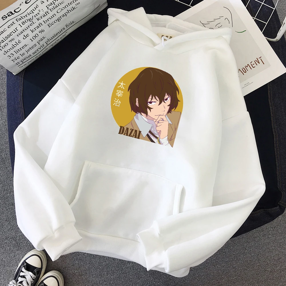 Осенняя толстовка с капюшоном bungou stray dogs аниме-принтом Повседневная Базовая
